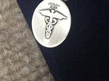 Load image into Gallery viewer, Saint Camillus Nurse Silver Oval Pendant With Chain