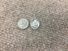 Load image into Gallery viewer, Saint Christopher Gymnastics Silver Pendant With Chain Religious
