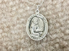 Load image into Gallery viewer, Saint Bonaventure Silver Pendant And Chain