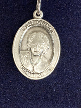 Load image into Gallery viewer, Saint Gianna Silver Pendant And 18 Inch Chain Religious