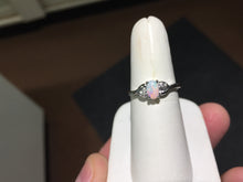Load image into Gallery viewer, Opal And Diamond White Gold Ring
