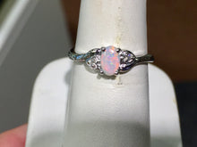Load image into Gallery viewer, Opal And Diamond White Gold Ring