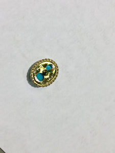 Turquoise Gold Earrings