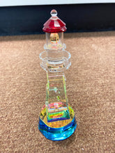 Load image into Gallery viewer, Diamond Head Lighthouse Crystal Figurine