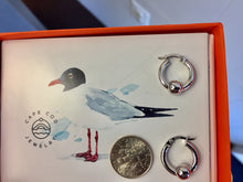 Load image into Gallery viewer, Cape Cod Silver Hoop Earrings