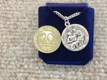 Load image into Gallery viewer, Saint Cosmas And Damian Silver Pendant With Chain