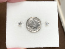Load image into Gallery viewer, Diamond Stud Earrings 0.41 Carats White Gold