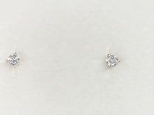 Load image into Gallery viewer, Diamond Stud Earrings 0.41 Carats White Gold