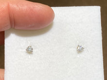 Load image into Gallery viewer, Diamond Stud Earrings 0.41 Carats White Gold