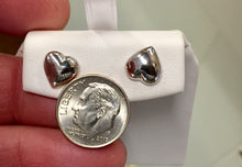 Load image into Gallery viewer, Silver Heart Earrings