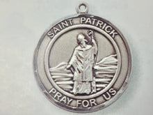 Load image into Gallery viewer, Saint Patrick's Medal With 24 Inch Silver Curb Chain Religious