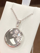 Cargar imagen en el visor de la galería, Silver Diamond Locket With Chain