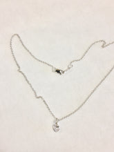 Load image into Gallery viewer, Silver Cubic Zirconia Heart Necklace