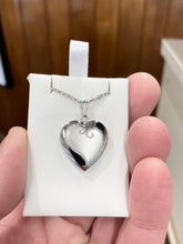 Load image into Gallery viewer, Silver Heart Locket With Chain