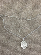 Load image into Gallery viewer, Saint Christopher Silver Hockey Pendant With Chain Religious
