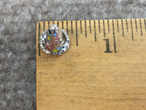 Happy Birthday Hat Silver Reflection Bead
