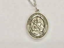 Load image into Gallery viewer, Our Lady Of Mount Carmel Silver Pendant With Chain Religious