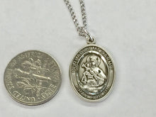 Load image into Gallery viewer, Our Lady Of Mount Carmel Silver Pendant With Chain Religious