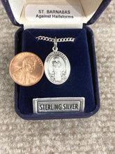 Load image into Gallery viewer, Saint Barnabas Silver Pendant And Chain