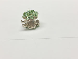 Four Leaf Clover Silver Bead
