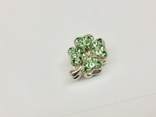 Four Leaf Clover Silver Bead