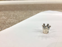 Load image into Gallery viewer, Silver Crown Bead