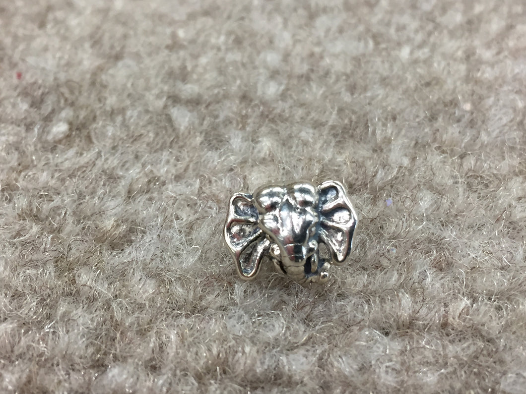 Elephant Silver Bead