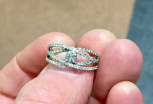 Load image into Gallery viewer, Diamond Ring 14 K White Gold 0.55 Carats