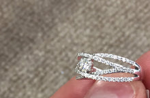 Load image into Gallery viewer, Diamond Ring 14 K White Gold 0.55 Carats