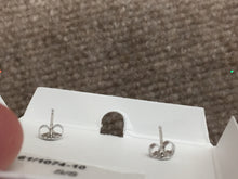 Load image into Gallery viewer, Silver Caged Blue Topaz Dangle Earrings