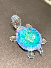 Load image into Gallery viewer, Blue Turtle Glass Figurine