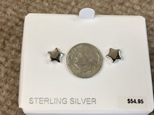 Load image into Gallery viewer, Silver Star Earrings
