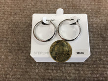 Load image into Gallery viewer, Silver Hoop Earrings
