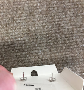 Triangle Silver Stud Earrings