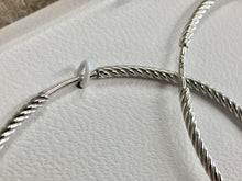 Load image into Gallery viewer, Big Silver Hoop Earrings