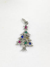Load image into Gallery viewer, Silver Christmas Tree Charm