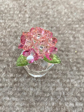 Load image into Gallery viewer, Pink Hydrangea Crystal Figurine