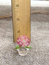 Load image into Gallery viewer, Pink Hydrangea Crystal Figurine