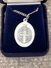 Load image into Gallery viewer, Saint Benedict Silver Medal With Silver 24 Inch Chain Religious