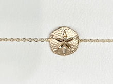 Load image into Gallery viewer, Gold Sand Dollar Adjustable Bracelet
