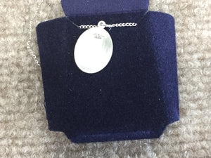 Saint Rosalia Silver Pendant And Chain Religioius