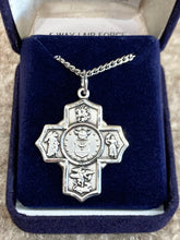 Load image into Gallery viewer, Five Way Devotion Medal With Chain Air Force Silver Religious
