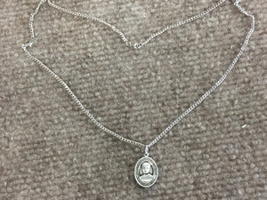 Saint Jose Sanchez Del Rio Silver Pendant And Chain