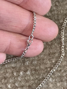 Saint Christopher Silver Lacrosse Pendant And Chain