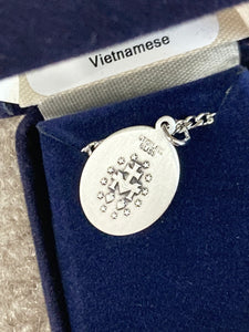 Our Lady Of La Vang Silver Pendant With Chain