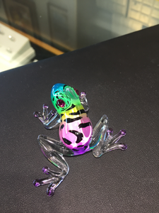 Frog Glass Figurine