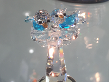 Load image into Gallery viewer, Blue Birds Bath Crystal Figurine
