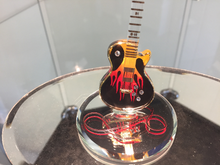 Load image into Gallery viewer, Guitar Heat Glass Figurine With Swarovski Crystals