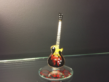 Load image into Gallery viewer, Guitar Heat Glass Figurine With Swarovski Crystals