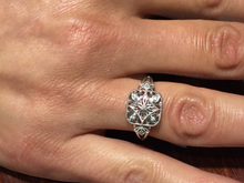 Load image into Gallery viewer, Diamond Silver Filigree Ring